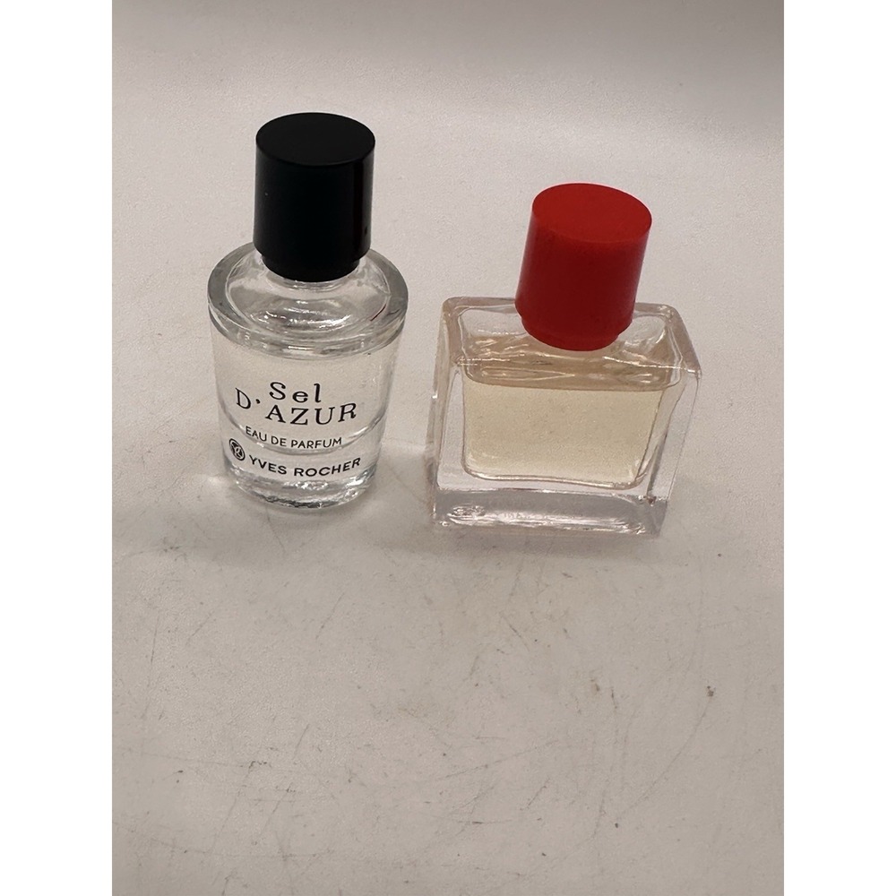 2pc Mini Yves Rocher Perfume Set Sel d'Azur & Mon‎ Rouge Travel Size Splash